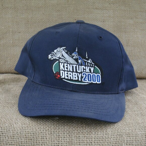 126th Kentucky Derby 2000 Navy Ball Cap - Picture 1 of 10